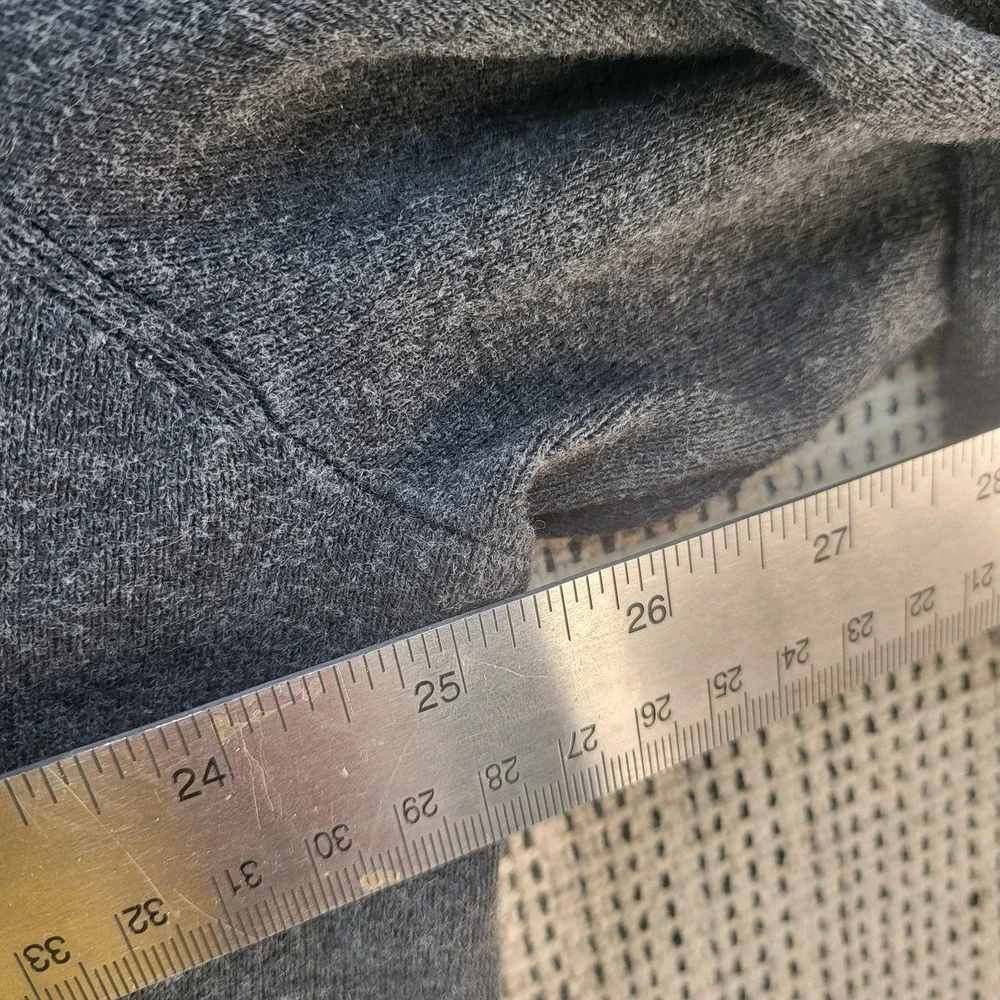 Polo Ralph Lauren Sweater Mens 2XL Gray Quarter Zip Mock Neck Pullover Pony Logo